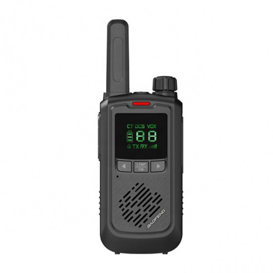 BF-T17 5W 3.7V Mini Walkie Talkie 400-470MHZ 16 Channels 1-3km Waterproof UV Dual Band Two-way Handheld USB Radio for Outdoor Camping Travel Hiking Intercom