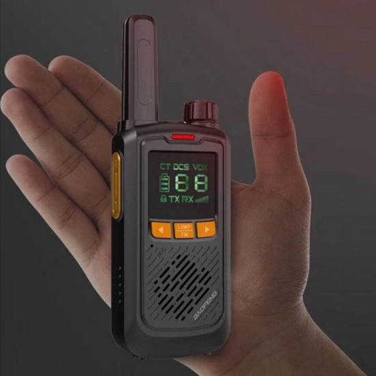 BF-T17 5W 3.7V Mini Walkie Talkie 400-470MHZ 16 Channels 1-3km Waterproof UV Dual Band Two-way Handheld USB Radio for Outdoor Camping Travel Hiking Intercom