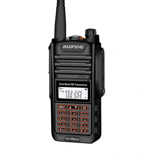 BF-UV9RPLUS 15W 128 Channels 400-520MHz Dual Brand Two Way Handheld Radio Walkie Talkie VHF UHF IP68 Waterproof Interphone