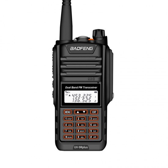 BF-UV9RPLUS 15W 128 Channels 400-520MHz Dual Brand Two Way Handheld Radio Walkie Talkie VHF UHF IP68 Waterproof Interphone