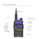 DM-5R Intercom Walkie Talkie DMR Digital Radio UV5R Upgraded Version VHF UHF 136-174MHZ/400-480MHZ