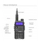 DM-5R Intercom Walkie Talkie DMR Digital Radio UV5R Upgraded Version VHF UHF 136-174MHZ/400-480MHZ DM-5R Intercom Walkie Talkie DMR Digital Radio UV5R Upgraded Version VHF UHF 136-174MHZ/400-480MHZ