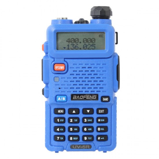 UV-5R Blue 136-174/400-480Mhz Dual Band UHF/VHF Walkie Talkie
