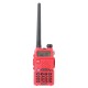 UV-5R Red 136-174/400-480Mhz Dual Band UHF/VHF Walkie Talkie