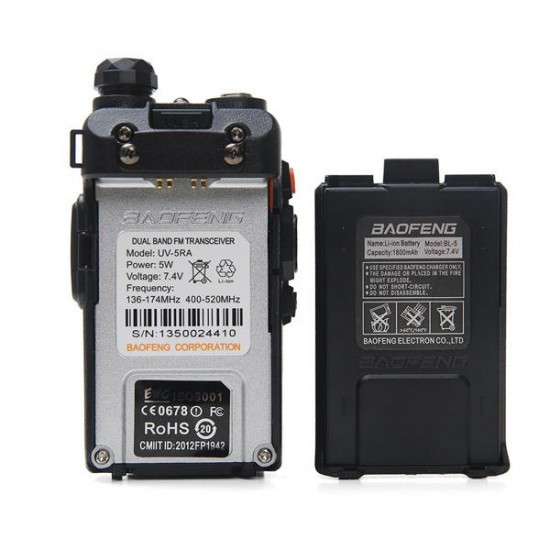 UV-5RA 5W 128CH Fm Dual Band Two Way Radio Walkie Talkie UV-5RA 5W 128CH Fm Dual Band Two Way Radio Walkie Talkie