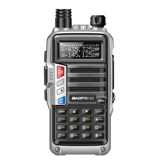 UV5R Plus 128 Channels 400-520MHz 1-6KM Dual Band Two-way Handheld Radio Walkie Talkie