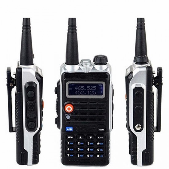 UV82 PLUS VHF/ UHF Dual Band Walkie Talkie Two-way Radio FM Transceiver With Flashlight