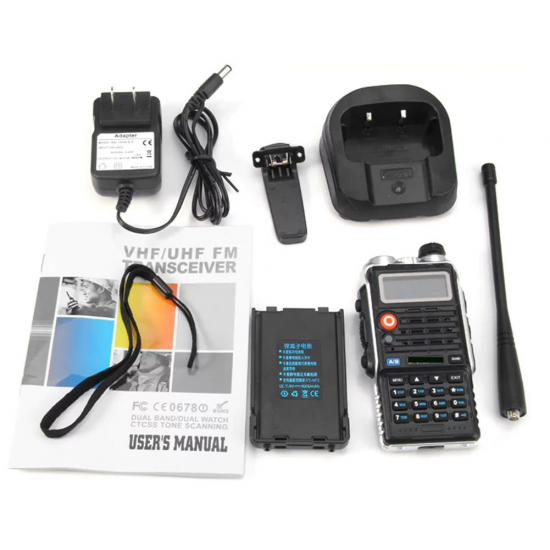 UV82 PLUS VHF/ UHF Dual Band Walkie Talkie Two-way Radio FM Transceiver With Flashlight UV82 PLUS VHF/ UHF Dual Band Walkie Talkie Two-way Radio FM Transceiver With Flashlight