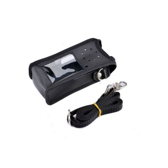 UV9R PLUS Walkie Talkie Leather Storage Bag Interphone Protector Cover For A58/9700