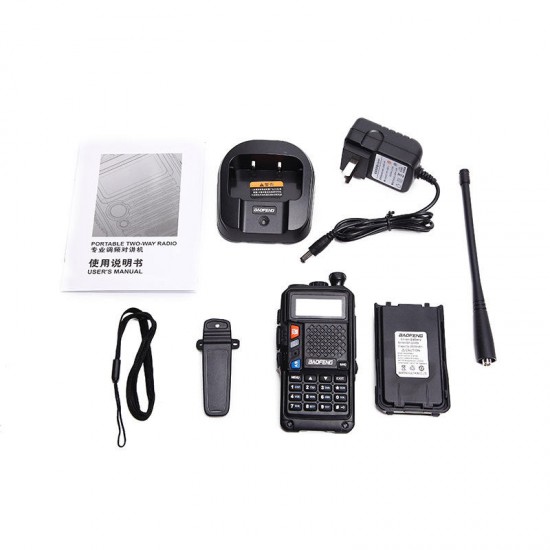 UVR 9 128 Channels Dual Band Radio Walkie Talkie Portable Waterproof US/EU Plug Intercom