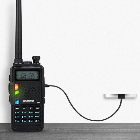 UVR 9 128 Channels Dual Band Radio Walkie Talkie Portable Waterproof US/EU Plug Intercom