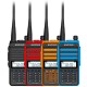 X3-Plus 18W Walkie Talkie 20 KM Tri-band Radio Waterproof UHF/VHF 9500mah Transceiver 76-108MHz Radio Transmitter Orange