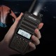 X3-Plus 9500mah 18W Tri-band Radio Walkie Talkie 20 KM Waterproof UHF/VHF Transceiver 220MHz Radio Transmitter Black