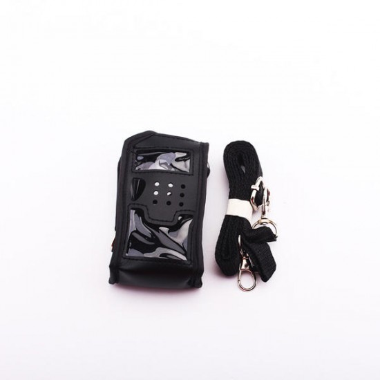 5R Intercom Leather Protective Sleeve Bag 1800mAh Battery Holster Walkie Talkie Accessories
