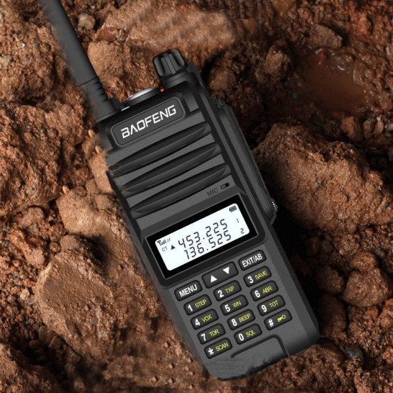 BF-UVF10 Walkie Talkie VHF UHF Dual Band Handheld 5-20KM Two Way Radio 520MHz 128 Channels Radio