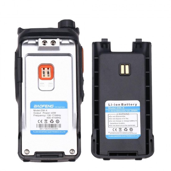 DM-X Digital Walkie Talkie GPS Record Tier 1&2 Dual Band Dual Time Slot DMR Analog Two Way Audio DM-X Digital Walkie Talkie GPS Record Tier 1&2 Dual Band Dual Time Slot DMR Analog Two Way Audio