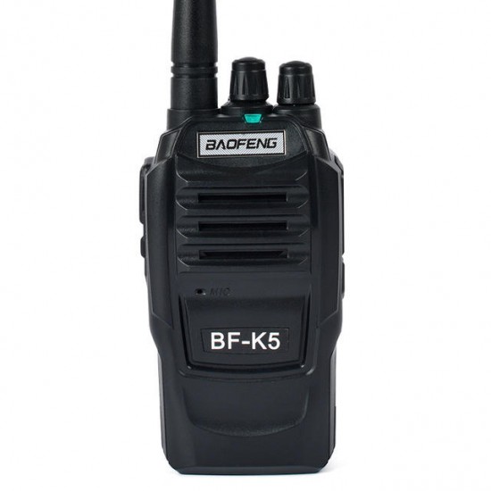 K5 Walkie Talkie 5W UHF 16CH Black 1800mAh Li-ion Two Way Amateur Kids Toy Radio