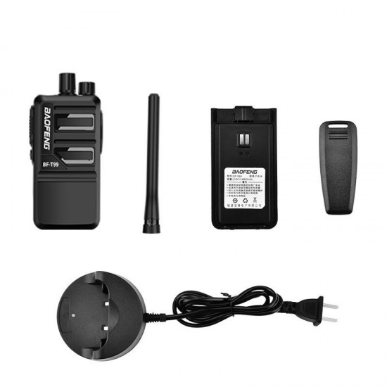 T99 II 5W 2800mAh 16 Channel Ultra Thin Handheld Walkie Talkie USB Charging Outdoor Hiking Driving Hotel Civilian Intercom