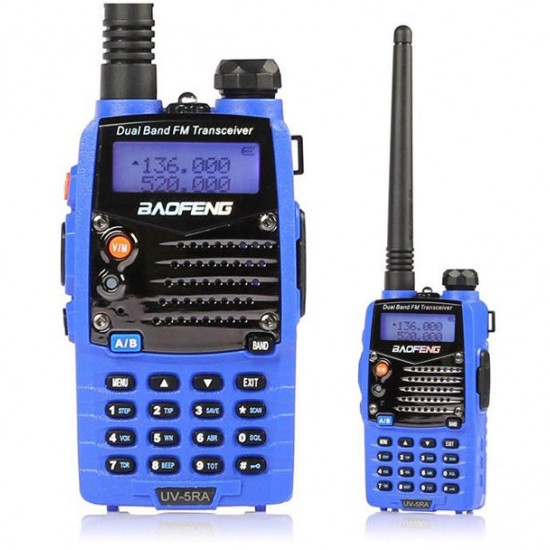 UV-5RA Blue Dual Band Handheld Transceiver Radio Walkie Talkie UV-5RA Blue Dual Band Handheld Transceiver Radio Walkie Talkie