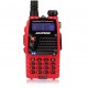 UV-5RA Red Dual Band Handheld Transceiver Radio Walkie Talkie