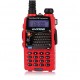 UV-5RA Red Dual Band Handheld Transceiver Radio Walkie Talkie