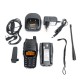 UV-990 Walkie Talkie Triple 10W Dual PTT VHF UHF Dual Band Ham CB Radio Two Way Audio Black