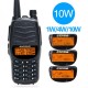 UV-990 Walkie Talkie Triple 10W Dual PTT VHF UHF Dual Band Ham CB Radio Two Way Audio Black UV-990 Walkie Talkie Triple 10W Dual PTT VHF UHF Dual Band Ham CB Radio Two Way Audio Black