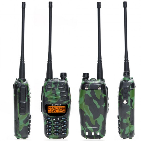 UV-990 Walkie Talkie Triple 10W Dual PTT VHF UHF Dual Band Ham Portable CB Radio Two Way Audio
