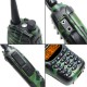 UV-990 Walkie Talkie Triple 10W Dual PTT VHF UHF Dual Band Ham Portable CB Radio Two Way Audio