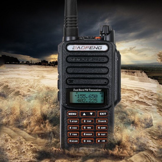 UV9R-ERA Walkie Talkie 128 Channel 9500mAh 10W VHF UHF Handheld Two Way Radio