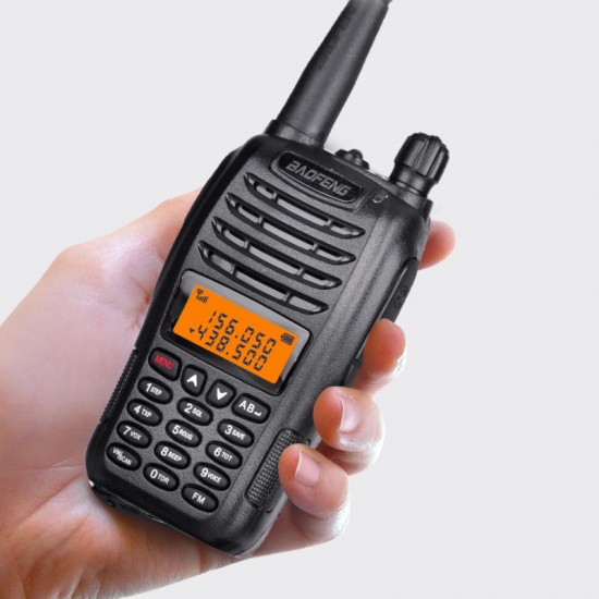 UVB6 128 Channel 2000mAh UV Dual Band Handheld Walkie Talkie Radio Flashlight Outdoor Hiking Civilian Driving Intercom