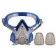 Face Protective Cover Anti Splash Particulate Mask Anti-dust Dustproof Goggles Chemical Respirator & Goggles Face Respirator Pesticide Dustproof Fire Escape Breathing Apparatus
