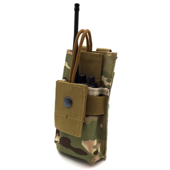 Hunting MOLLE System Outdoor Multi-functional Tactical Intercom Package Bag Army Fan Appendage