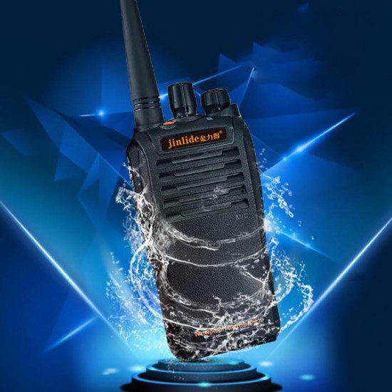 Jinlide 16 Channels 400-480MHz 2-15KM 12W High Power IP68 Waterproof Civilian Handheld Two Way Radio Walkie Talkie