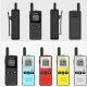 V-8 Mini Walkie Talkie Intercom 16 Channel 400-470MHz FM Transceiver One Way Radio For Hotel