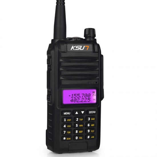 KS-UV1D Waterproof IP55 Walkie Talkie 8W 136-174MHz 220-240MHz 400-480MHz Two Way Radio Dual Band HF Transceiver KS-UV1D Waterproof IP55 Walkie Talkie 8W 136-174MHz 220-240MHz 400-480MHz Two Way Radio Dual Band HF Transceiver