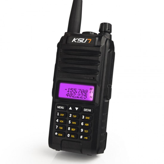 KS-UV1D Waterproof IP55 Walkie Talkie 8W 136-174MHz 220-240MHz 400-480MHz Two Way Radio Dual Band HF Transceiver KS-UV1D Waterproof IP55 Walkie Talkie 8W 136-174MHz 220-240MHz 400-480MHz Two Way Radio Dual Band HF Transceiver