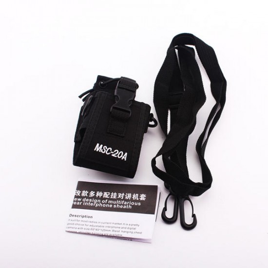 MSC20A Walkie Talkie Case Holder Pouch Bag For UV-5R Intercom Radio Case Holder MSC20A Walkie Talkie Case Holder Pouch Bag For UV-5R Intercom Radio Case Holder