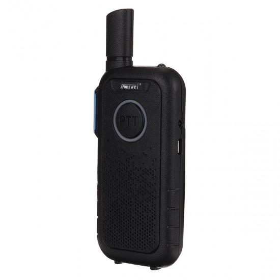 Portable Radio Ultra-thin Handheld Walkie Talkie Dual PTT Keys 16 Channels