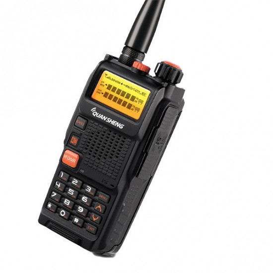 TG-K4ATUV 128 Channels Mini Multiband LCD Screen Double Display Handheld Radio Walkie Talkie