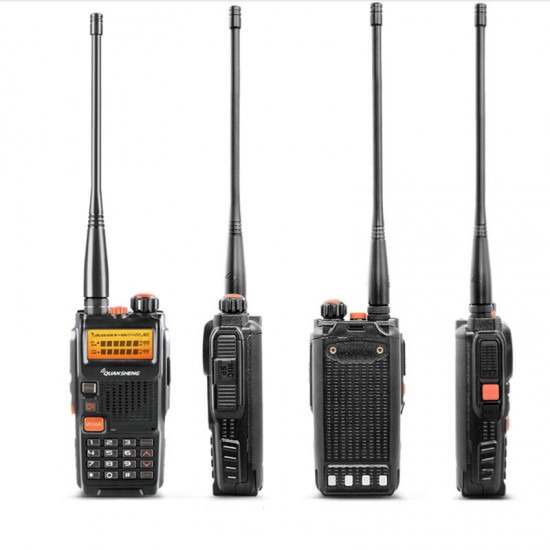 TG-K4ATUV 128 Channels Mini Multiband LCD Screen Double Display Handheld Radio Walkie Talkie