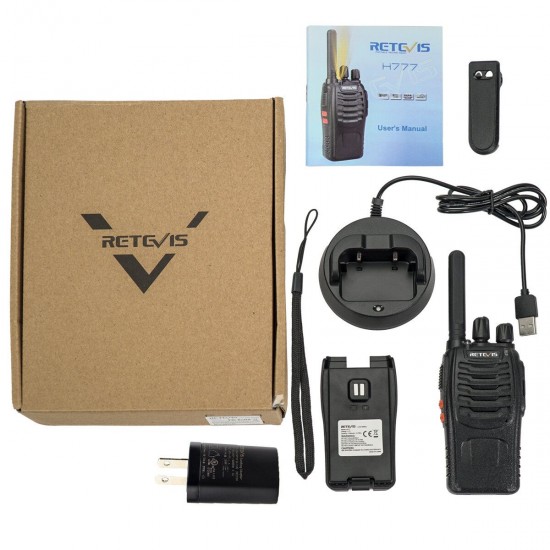 H777 Walkie Talkie 16CH UHF 400-470MHz Ham Radio HF Transceiver 2 Way Radio