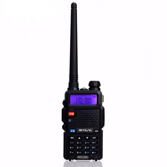 RT-5R Walkie Talkie 5W Dual Band VHF/UHF Ham Two Way Radio CTCSS/DCS Portable Amateur Radio Transceiver RU
