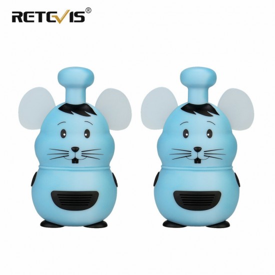 RT30M Mini Toy Walkie Talkie 2 pcs Cute Mousee Style FPS/PMR 446MHz Kids Two-way Radio Christmas Gift Birthday Gift 200-800m