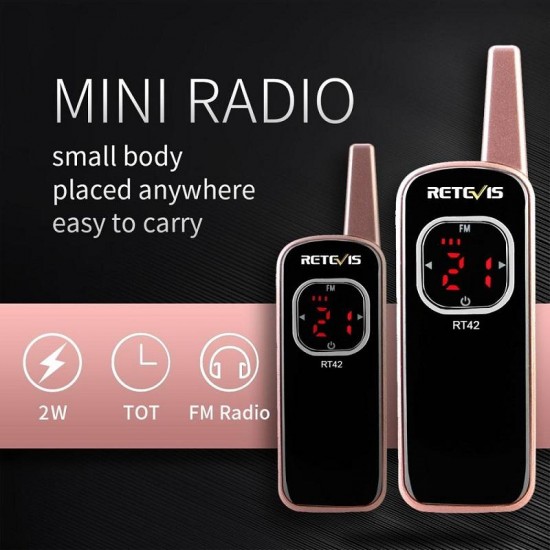 RT42 22CH Mini Walkie Talkie FRS FM Radio Rechargeable Portable Two Way Radio US Plug RT42 22CH Mini Walkie Talkie FRS FM Radio Rechargeable Portable Two Way Radio US Plug