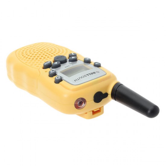 T-388 0.5W UHF Auto Multi-Channels Mini Radios Walkie Talkie Yellow