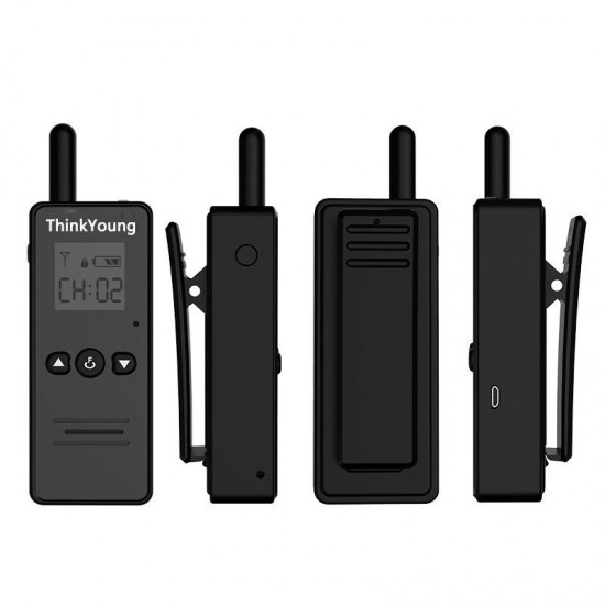 T8 16 Channels 400-470MHz 45g Lightweight Mini Ultra Thin Handheld Radio Walkie Talkie Hotel Driving Civilian Interphone Intercom