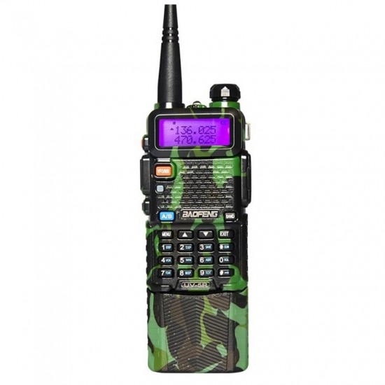 Upgrade UV-5R Camouflage Walkie Talkie VH/UHF Dual Band Two Way Radio Transceiver 3800mah