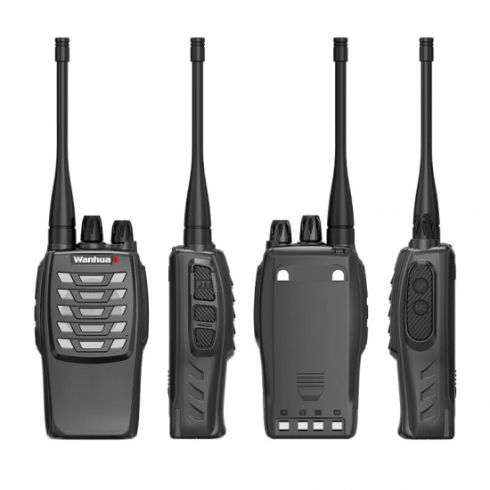 WH-27A Portable Walkie Talkie USA Plug 2200mAh USB Fast Charge 8W UHF 400-470MHz Programming Mini Two Way Radio