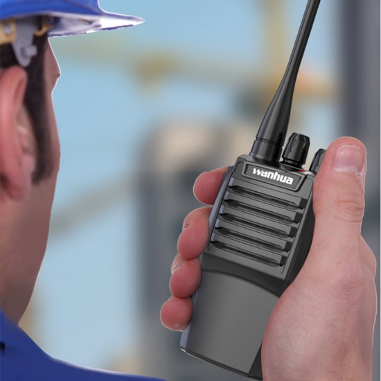 WH-27G Mini Walkie Talkie 6000mAh USB Fast Charge 8W UHF 400-470MHz Programming Portable Two Way Radio